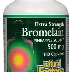 Natural Factor Extra Strength Bromelain 500mg 180 capsules