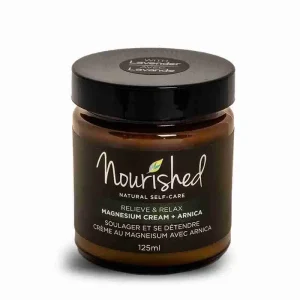 Nourished Magnesium – Magnesium Cream with Arnica: Lavender, 100mL