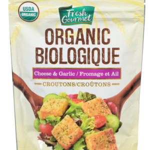 Fresh Gourmet – Organic Cheese & Garlic Croutons, 128g