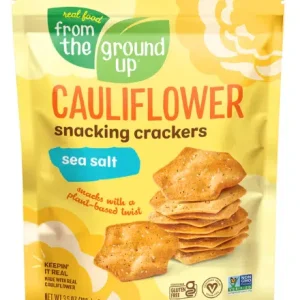 From The Ground Up Cauliflower Sea salt Snacking Crackers, 100g
