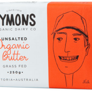 Organic Butter – Unsalted 250g (Symons)