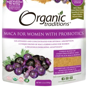 Organic Traditions – MACA for Women with Probiotics, 150g