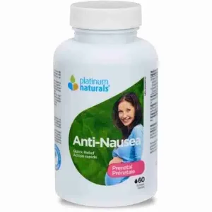 Platinum Naturals Prenatal Anti-Nausea 60 Softgels