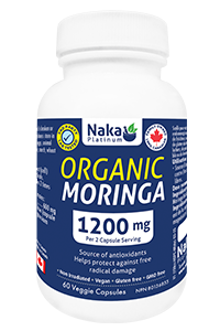 Naka Platinum Organic Moringa 1200mg, 60caps