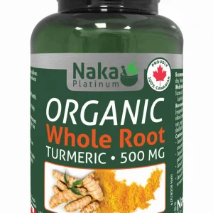 NAKA Organic Whole Root Turmeric 500mg 120 Veggie Caps