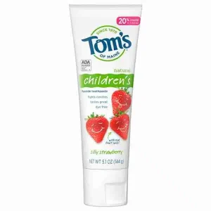 Tom’s of Maine – Childrens Flouride Toothpaste Silly Strawberry, 90mL