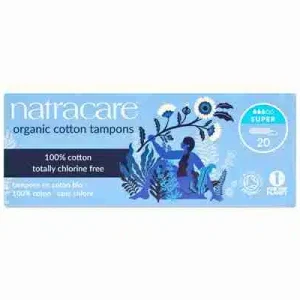 Natracare Organic Cotton Super Tampons – 20