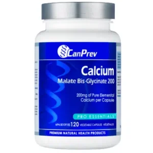 CanPrev Calcium Malate BisGlycinate – 200mg, 120vc
